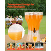 VEVOR Beverage Dispenser, 3.4 Gallon Drink Dispenser for Parties, Plastic Juice Dispensers with No-Drip Spigot, Iced Tea Lemonade Juice Water Dispensers, for Restaurants, Hotels, Parties