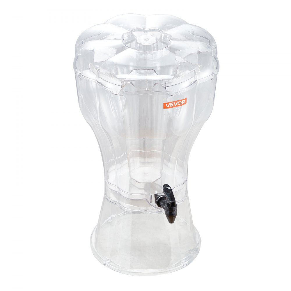 VEVOR Beverage Dispenser, 3.4 Gallon Drink Dispenser for Parties, Plastic Juice Dispensers with No-Drip Spigot, Iced Tea Lemonade Juice Water Dispensers, for Restaurants, Hotels, Parties