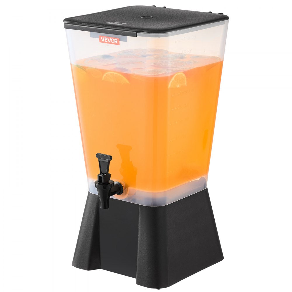 VEVOR Beverage Dispenser, 5 Gallon Drink Dispenser for Parties, Plastic Juice Dispensers with No-Drip Spigot, Iced Tea Lemonade Juice Water Dispensers, for Restaurants, Hotels, Parties