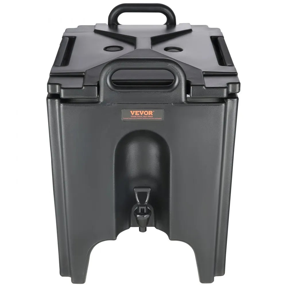 VEVOR Insulated Beverage Dispenser, 10 Gallon, Food-grade LL9450UP Hot and Cold Beverage Server, Thermal Drink Dispenser Cooler with 1.18 in PU Layer Two-Stage Faucet Handle, for Restaurant Drink Shop
