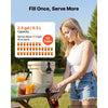 VEVOR Insulated Beverage Dispenser 2.5 Gallon Hot and Cold Beverage Server, for Camping Outdoor Events Parties, Leakproof Ice Water Drink Cooler, with Easy Pour Spigot, Latched Lid, Portable Handle