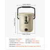 VEVOR Insulated Beverage Dispenser 3.5 Gallon Hot and Cold Beverage Server, for Camping Outdoor Events Parties, Leakproof Ice Water Drink Cooler, with Easy Pour Spigot, Latched Lid, Portable Handle