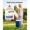 VEVOR Insulated Beverage Dispenser 2 Gallon + 4.8 Gallon with Cup Holder, for Camping Outdoor Event Parties, Leakproof Ice Water Drink Cooler, with Easy Pour Spigot, Insulation Layer, Portable Handle