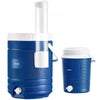 VEVOR Insulated Beverage Dispenser 2 Gallon + 4.8 Gallon with Cup Holder, for Camping Outdoor Event Parties, Leakproof Ice Water Drink Cooler, with Easy Pour Spigot, Insulation Layer, Portable Handle
