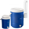 VEVOR Insulated Beverage Dispenser 2 Gallon + 4.8 Gallon with Cup Holder, for Camping Outdoor Event Parties, Leakproof Ice Water Drink Cooler, with Easy Pour Spigot, Insulation Layer, Portable Handle