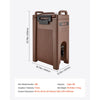 VEVOR Insulated Beverage Dispenser, 5 Gal/19L Hot and Cold Beverage Server with Spigot & Handle, Food-Grade Thermal Drink Dispenser Cooler for Tea Coffee Water in Cafes & Restaurants, Brown