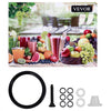 VEVOR 110V Commercial Beverage Dispenser Cold and Hot,3 Tanks 36L Fruit Juice Dispensers,12L Per Tank Stainless Steel Ice Tea Drink Dispenser Equipped with Thermostat Controller