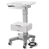 VEVOR Medical Cart 66.14 lbs Max Load Electric Lift Medical Trolley Cart, for Clinic, Hospital, Laboratory, Stable Support, Adjustable Height, Silent Rolling Trolley with 360° Swivel Lockable Wheels