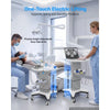 VEVOR Medical Cart 110.23 lbs Max Load Electric Lift Medical Trolley Cart, for Clinic, Hospital, Laboratory, Stable Support, Adjustable Height, Silent Rolling Trolley with 360° Swivel Lockable Wheels