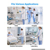 VEVOR Medical Cart 110.23 lbs Max Load Electric Lift Medical Trolley Cart, for Clinic, Hospital, Laboratory, Stable Support, Adjustable Height, Silent Rolling Trolley with 360° Swivel Lockable Wheels
