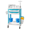VEVOR Medical Cart 242.51 lbs Max Load Medical Trolley Cart with 2 Drawers, for Hospital, Clinic, Laboratory, Stable Support, Silent Rolling Trolley with 360° Swivel Lockable Wheels, Organized Storage