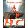 VEVOR 32in Log Lifting Tongs, 4-Claw Log Tongs, Heavy Duty Steel Log Grapple, 2200LBS Lifting Capacity, Swivel Log Graper Timber, Eagle Claw Design, Log Skidding Tongs for Trucks, Tractors, Forklifts