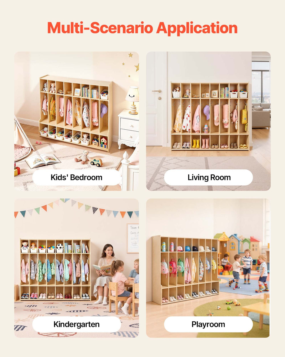 VEVOR kids coat locker - additional product view 2