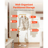 VEVOR Coat Rack, Freestanding Coats Rack Stand with Quartz Stone Base & 3 Round Hooks, Free Standing Hall Coat Tree for Entryway, Bedroom, Living Room, Stylish Clothes Hanger Stand for Coats, Hat, Bag