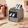 VEVOR Automatic Tape Dispenser 999mm Max Cut Length Electric Ribbon Cutter, 110V Electric Automatic Tape Cutter, Dual-Tape Capability, Fits 6–60mm Width Tape for Shipping, Packaging & Gift Wrapping