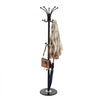 VEVOR Freestanding Coat Rack, Metal Coats Rack Stand with Umbrella Holder, Stable Marble Base & 14 Hooks, Hall Coat Tree for Entryway, Bedroom, Living Room, Stylish Coats Hanger for Hats, Scarves, Bag