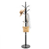 VEVOR Coat Rack Freestanding, Coats Tree Stand with Stable Marble Base & 6 Hooks, Free Standing Hall Coat Rack for Entryway, Bedroom, Office, Living Room, Modern Clothes Hanger for Coats, Hats, Bags