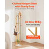 VEVOR Coat Rack, Freestanding Coat Rack Stand with Quartz Stone Base & 9 Hooks, Free Standing Hall Coat Tree for Entryway, Bedroom, Office, Living Room, Modern Clothes Hanger for Coat, Hat, Scarf, Bag