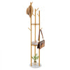 VEVOR Coat Rack, Freestanding Coat Rack Stand with Quartz Stone Base & 9 Hooks, Free Standing Hall Coat Tree for Entryway, Bedroom, Office, Living Room, Modern Clothes Hanger for Coat, Hat, Scarf, Bag