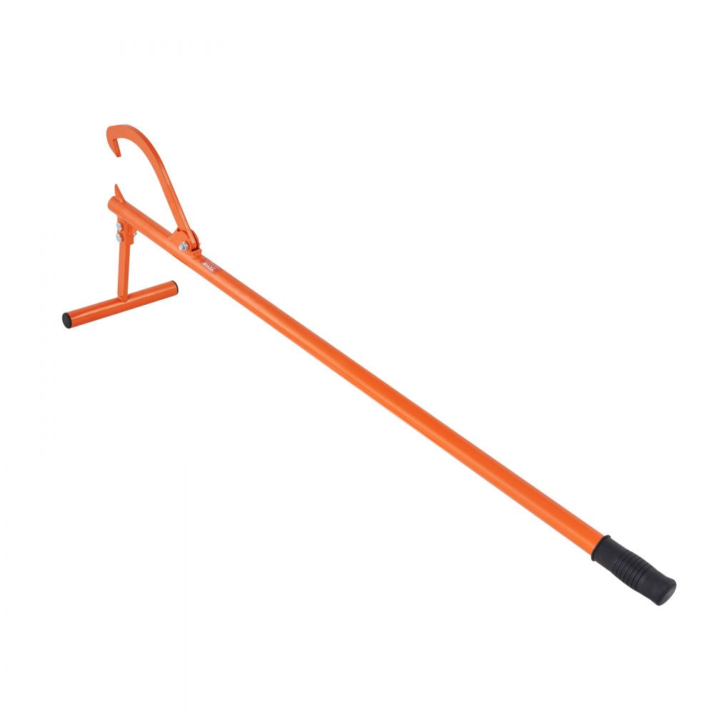 VEVOR Timberjack, 48 in, Heavy Duty Log Lifter with Metal Handle, Log Roller with Adjustable Cant Hook, Logging Tools Log Jack for Logs Ups to 15" Dia, Timber Jack for Rolling Cutting Lifting Logs
