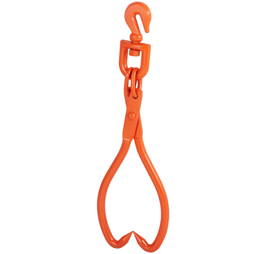 VEVOR Log Skidding Tongs, 18 inch 2 Claw Log Lifting Tongs, Heavy Duty Rotating Steel Lumber Skidding Tongs, 772 lbs/350 kg Loading Capacity, Log Lifting, Handling, Dragging & Carrying Tool