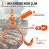 VEVOR Log Skidding Tongs, 32 inch 2 Claw Log Lifting Tongs, Heavy Duty Rotating Steel Lumber Skidding Tongs, 1543 lbs/700 kg Loading Capacity, Log Lifting, Handling, Dragging & Carrying Tool