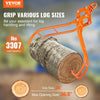 VEVOR Timber Claw Hook, 36 inch 4 Claw Log Grapple for Logging Tongs, Swivel Steel Log Lifting Tongs, Eagle Claws Design with 3307 lbs/1500 kg Loading Capacity for Tractors, ATVs, Trucks, Forklifts