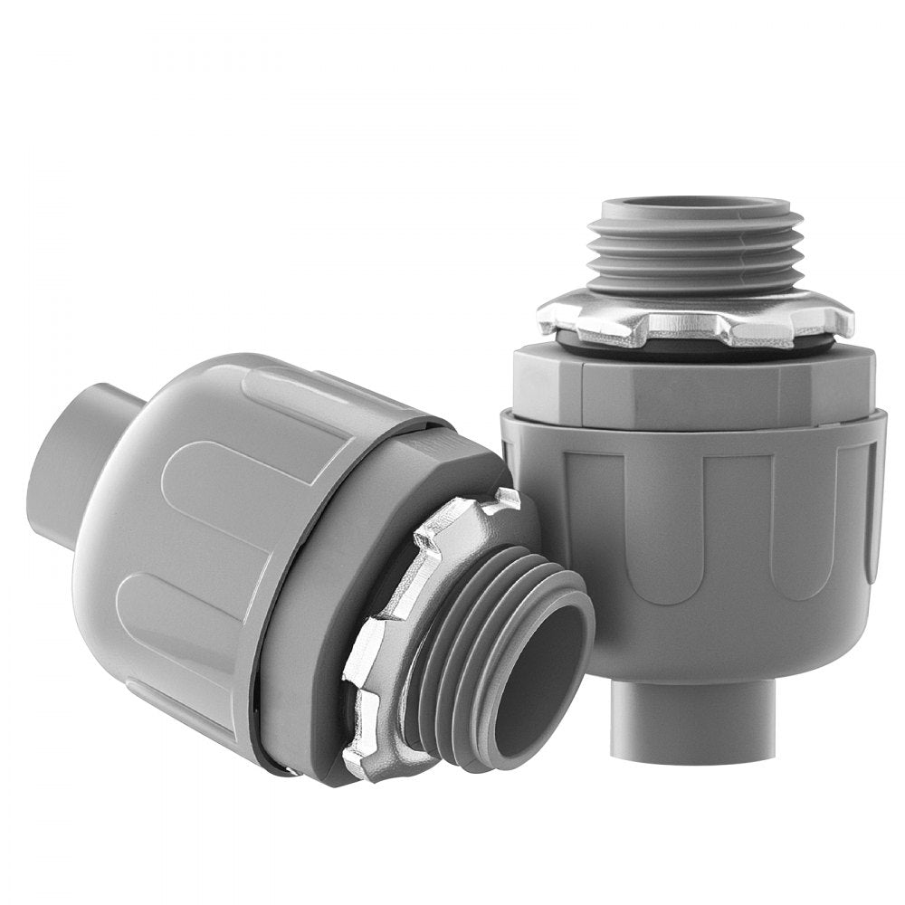 VEVOR 1/2 in 100 pcs Liquid Tight Connector Non-Metallic Conduit Fitting Connector