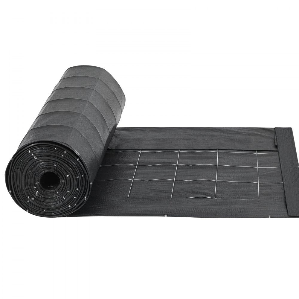 VEVOR Silt Fence Fabric Roll, 2 x 100 ft Backed Wire Silt Fence, Erosion Control Fencing for Sediment Retention, Industrial Grade Temporary Tough Polypropylene Fabric for Construction Job Sites