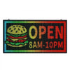 VEVOR Programmable LED Sign, P5 Full Color Flexible Digital Scrolling Panel, DIY Custom Text Pattern GIF Display, Bluetooth APP Control Message Board for Store Business Advertising, Indoor 27x14 in