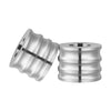 VEVOR Replacement Roller for Rolling Mill 3 Sizes Grooves 2 Domed Rollers, Jewelry DIY Tool Accessory Parts, Premium Alloy Steel, Easy Installation, for Pressing Ductile Metals, Gold, Silver, Brass