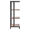 VEVOR 4-Tier AV Media Stand, Corner TV Stand, Height Adjustable Wooden Shelves for DVD Players/Cable Boxes/Games Consoles, Brown