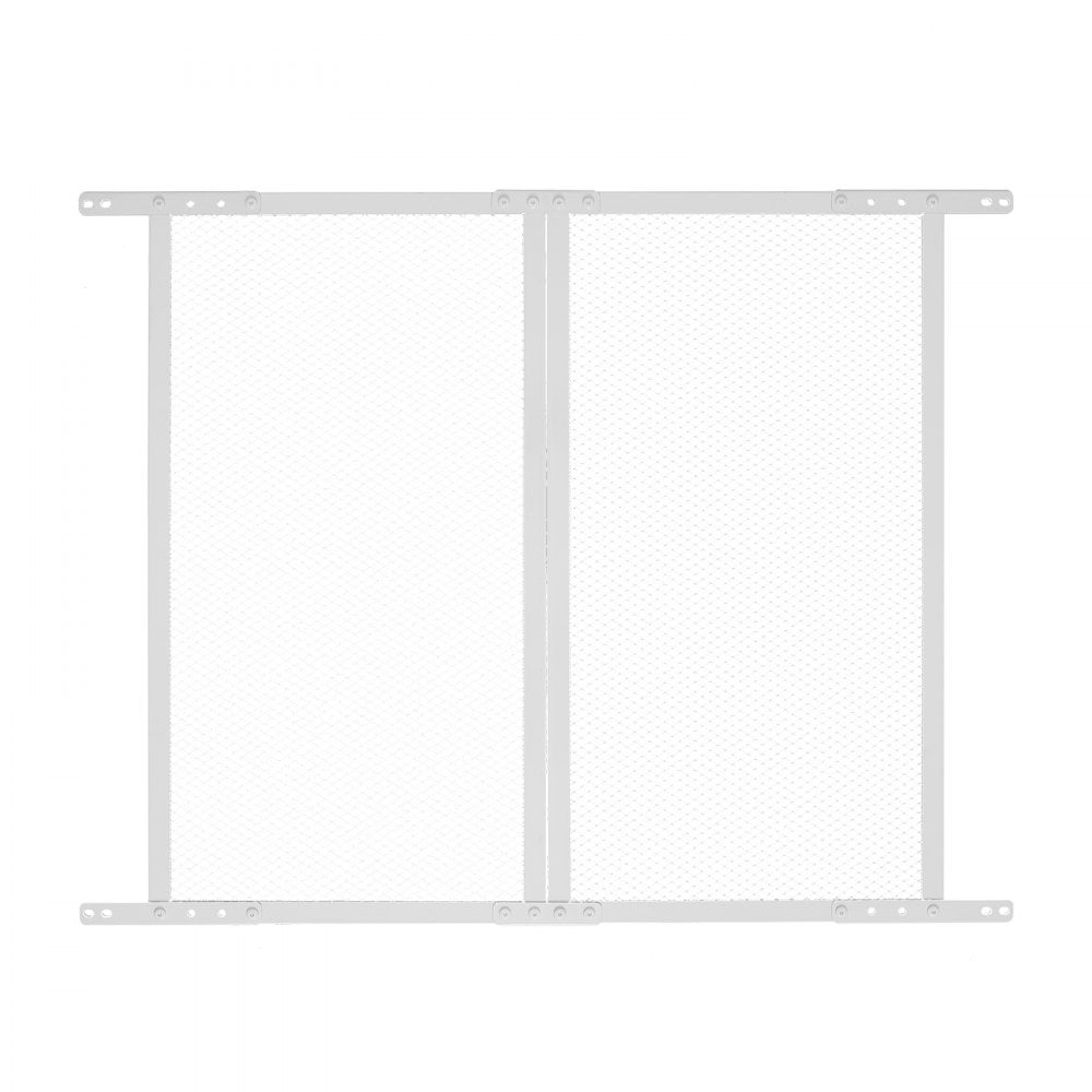 VEVOR RV Screen Door Protector, 28.5 x 31.5 inch Door Grille, Easy to Install and Disassemble, Reinforced Breathable Protective Mesh, Aluminum Alloy Camper RV Entry Protector for Pet Protection, White