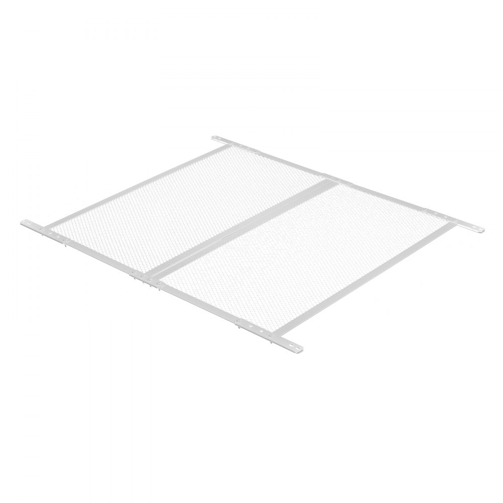 VEVOR RV Screen Door Protector, 28.5 x 31.5 inch Door Grille, Easy to Install and Disassemble, Reinforced Breathable Protective Mesh, Aluminum Alloy Camper RV Entry Protector for Pet Protection, White