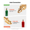 VEVOR Oxygen Acetylene Regulator Set, Oxy-Acetylene Regulators, 0-4000PSI and 0-400PSI Welding Gas Gauges with CGA-540/CGA-510 Inlet Connection & 9/16"-18 Outlet Connection, T-Handle Adjustment
