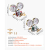 VEVOR Oxygen Acetylene Regulator Set, Oxy-Acetylene Regulators, 0-4000PSI and 0-400PSI Welding Gas Gauges with CGA-540/CGA-510 Inlet Connection & 9/16"-18 Outlet Connection, T-Handle Adjustment