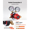 VEVOR Oxygen Acetylene Regulator Set, Oxy-Acetylene Regulators, 0-4000PSI and 0-500PSI Welding Gas Gauges with CGA-540/CGA-510 Inlet Connection & 9/16"-18 Outlet Connection, PC Knob Adjustment