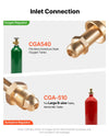 VEVOR Oxygen Acetylene Regulator Set, Oxy-Acetylene Regulators, 0-4000PSI and 0-500PSI Welding Gas Gauges with CGA-540/CGA-510 Inlet Connection & 9/16"-18 Outlet Connection, PC Knob Adjustment