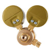 VEVOR Acetylene Regulator, Precise Acetylene Regulator, 0-400PSI Welding Gas Gauge with CGA-200 Inlet Connection & 9/16"-18 LH Outlet Connection, T-Handle Adjustment