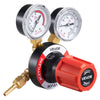 VEVOR Acetylene Regulator, Precise Acetylene Regulator, 0-500PSI Welding Gas Gauge with CGA-510 Inlet Connection & 9/16"-18 LH Outlet Connection, PC Knob Adjustment