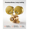 VEVOR Oxygen Regulator, Precise Oxy Regulator, 0-4000PSI Welding Gas Gauge with CGA-540 Inlet Connection & 9/16"-18 RH Outlet Connection, T-Handle Adjustment
