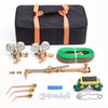 VEVOR Oxygen Acetylene Torch Kit with Check Valves, Gas Welding Cutting Torch Kit, Heavy Duty Oxy Acetylene Brazing Set with 15FT Twin-Hose, 1 Cutting Tip, 3 Welding Tips, 2 Gas Regulators & Tool Bag