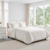 VEVOR Queen Duvet Cover Set, 100% Cotton, 3 Pieces Bedding Set Queen Size with 1 Duvet Cover 90 x 90 in and 2 Pillow Shams 20 x 26 in, Soft Breathable, Double Zipper Closure, for Home Bedding, White