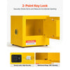 VEVOR Flammable Storage Cabinet, 13" x 13" x 13", Industrial Fire Cabinet, Double-Wall Cold Rolled Steel Hazardous Storage Safety Cabinet, Fire & Explosion-Proof with Lock for Factories Labs Workshops