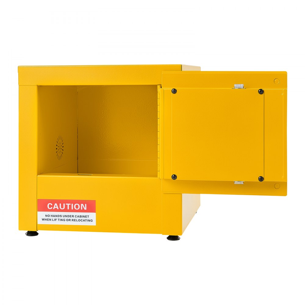 VEVOR Flammable Storage Cabinet, 13" x 13" x 13", Industrial Fire Cabinet, Double-Wall Cold Rolled Steel Hazardous Storage Safety Cabinet, Fire & Explosion-Proof with Lock for Factories Labs Workshops
