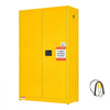 VEVOR Flammable Storage Cabinet, 18" x 43" x 70", Industrial Fire Cabinet, Fire & Explosion Proof, Double-Wall Cold Rolled Steel, 2-Door Hazardous Safety Cabinet with 2 Adjustable Shelves & Key Lock