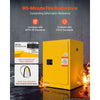 VEVOR Flammable Storage Cabinet, 21" x 25" x 35", Industrial Fire Cabinet, Double-Wall Cold Rolled Steel Hazardous Storage Safety Cabinet, Fire & Explosion-Proof with 2 Adjustable Shelves and Key Lock