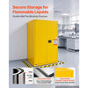 VEVOR Flammable Storage Cabinet, 34" x 43" x 70", Industrial Fire Cabinet, Fire & Explosion Proof, Double-Wall Cold Rolled Steel, 2-Door Hazardous Safety Cabinet with 2 Adjustable Shelves & Key Lock