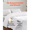 VEVOR Comforter Duvet Insert, 88 x 88 in, Queen Size Down Alternative Comforter, Quilted All Season Duvet with 4 Tabs, Soft & Machine Washable, Box Stitched Bedding for Home Hotel, Women/Men, White