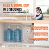 VEVOR Bottled Water Dispenser Pump System, 2x5 Gallon Dispensing System, Automatic Electric Water Dispenser, Double-Pipe Water Jug Pump, Compatible Use with Coffee/Tea Machine, Refrigerator, Ice Maker